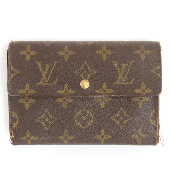 『USED』 
LOUIS VUITTON ルイ・ヴィトン 
 ポルトトレゾール・エテュイ パピエ M61202 三つ折り財布 
モノグラムキャンバス モノグラム