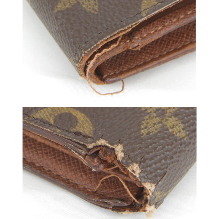 『USED』 
LOUIS VUITTON ルイ・ヴィトン 
 ポルトトレゾール・エテュイ パピエ M61202 三つ折り財布 
モノグラムキャンバス モノグラム