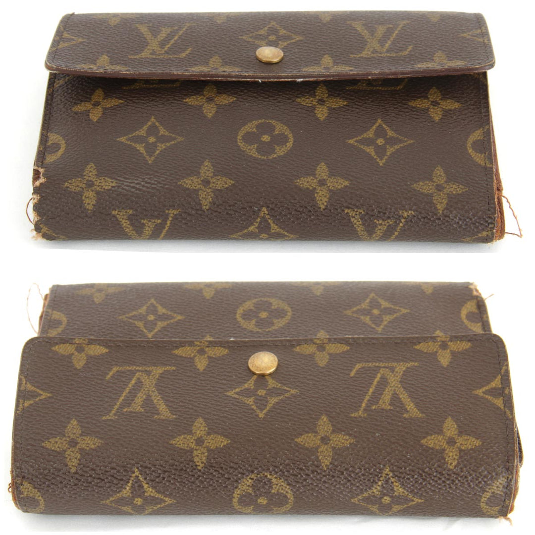 『USED』 
LOUIS VUITTON ルイ・ヴィトン 
 ポルトトレゾール・エテュイ パピエ M61202 三つ折り財布 
モノグラムキャンバス モノグラム