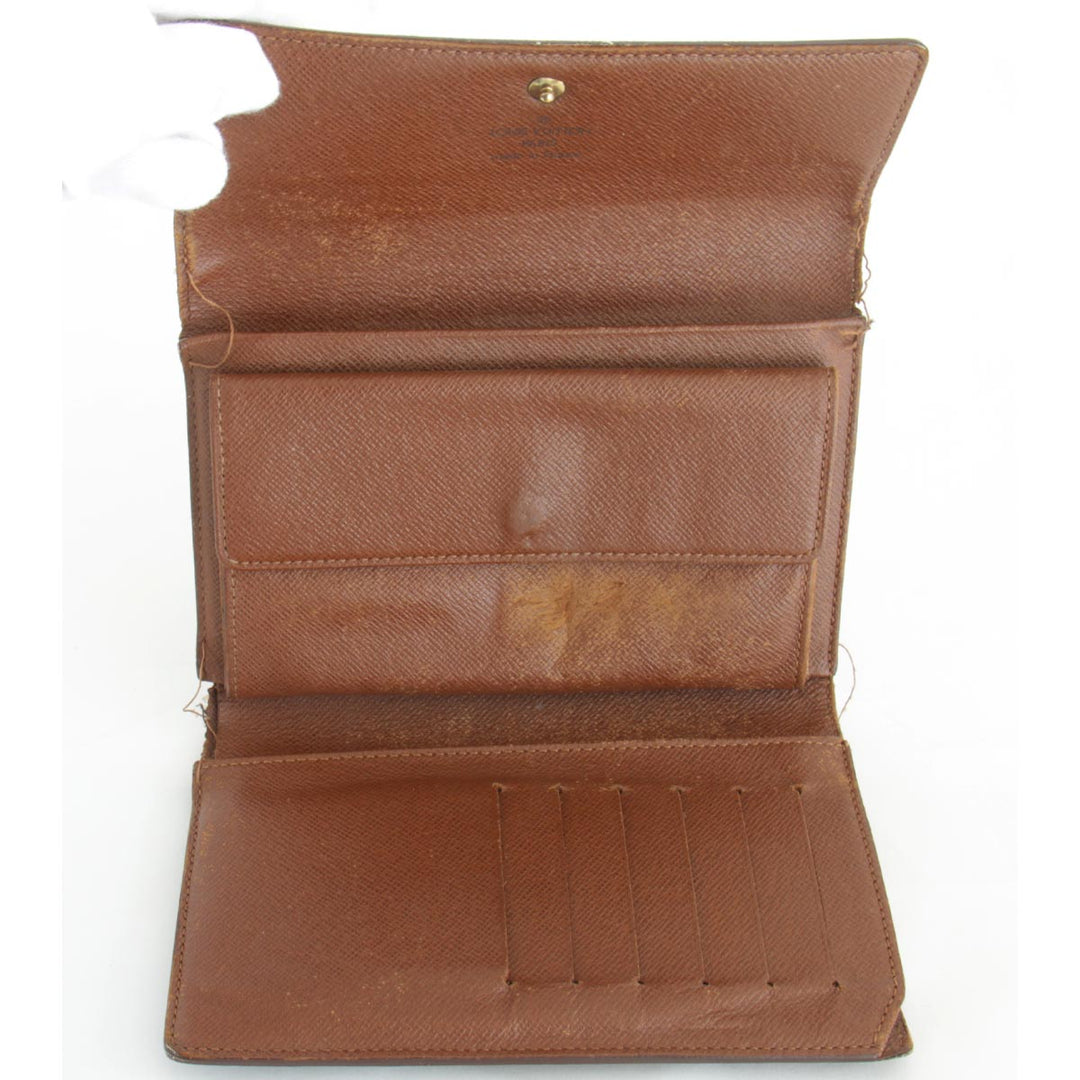 『USED』 
LOUIS VUITTON ルイ・ヴィトン 
 ポルトトレゾール・エテュイ パピエ M61202 三つ折り財布 
モノグラムキャンバス モノグラム