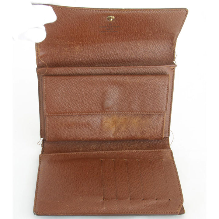 『USED』 
LOUIS VUITTON ルイ・ヴィトン 
 ポルトトレゾール・エテュイ パピエ M61202 三つ折り財布 
モノグラムキャンバス モノグラム