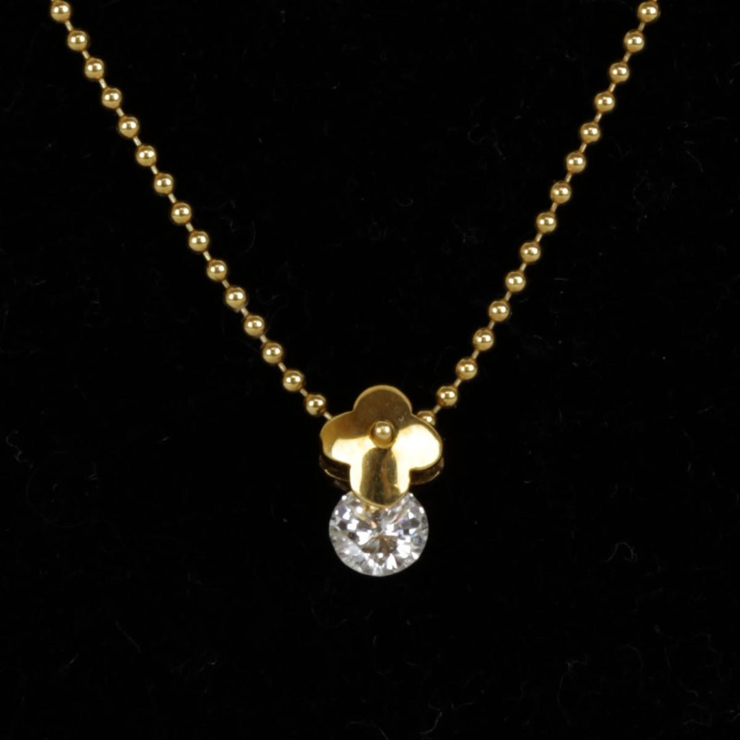美品『USED』 K18 
 Balestra ネックレス
 ダイヤモンド 0.18 2.7g