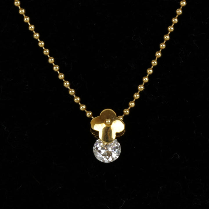 美品『USED』 K18 
 Balestra ネックレス
 ダイヤモンド 0.18 2.7g