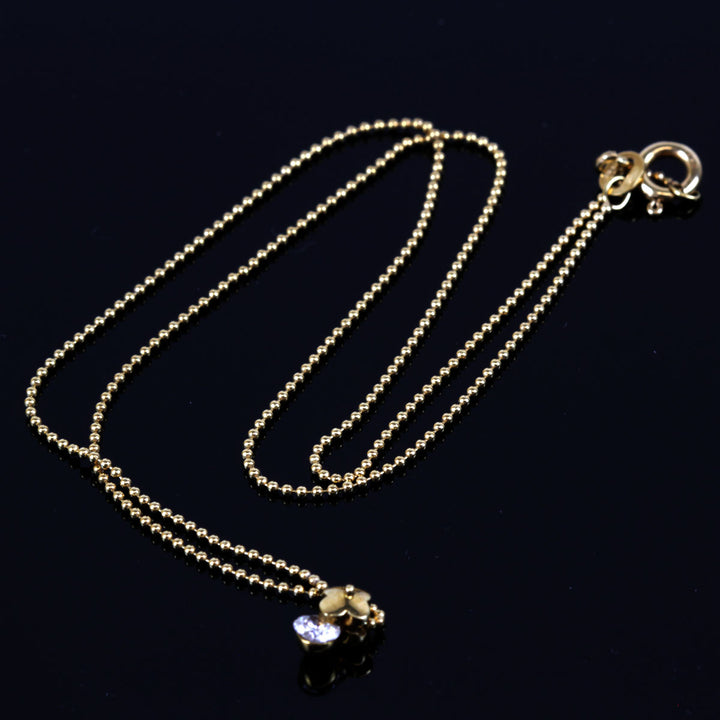 美品『USED』 K18 
 Balestra ネックレス
 ダイヤモンド 0.18 2.7g