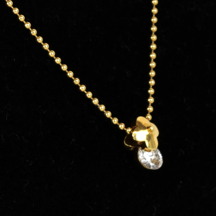 美品『USED』 K18 
 Balestra ネックレス
 ダイヤモンド 0.18 2.7g