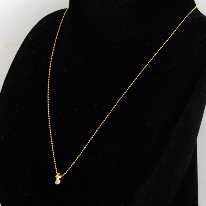 美品『USED』 K18 
 Balestra ネックレス
 ダイヤモンド 0.18 2.7g