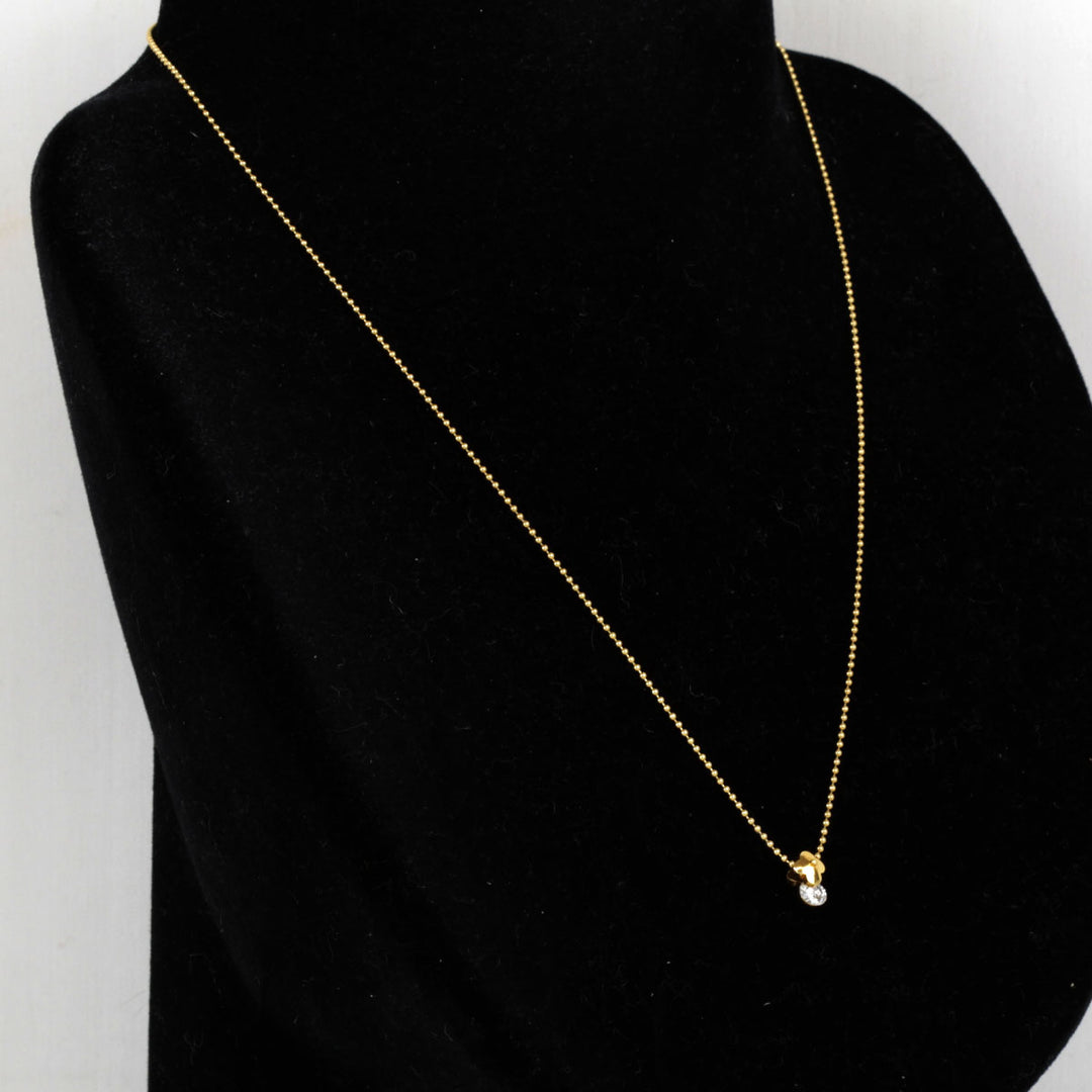 美品『USED』 K18 
 Balestra ネックレス
 ダイヤモンド 0.18 2.7g