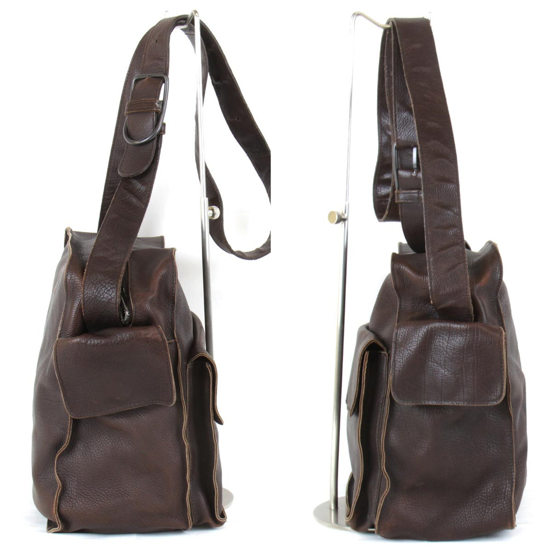 『USED』 
BOTTEGAVENETA ボッテガヴェネタ 
 ショルダーバッグ 
レザー ブラウン