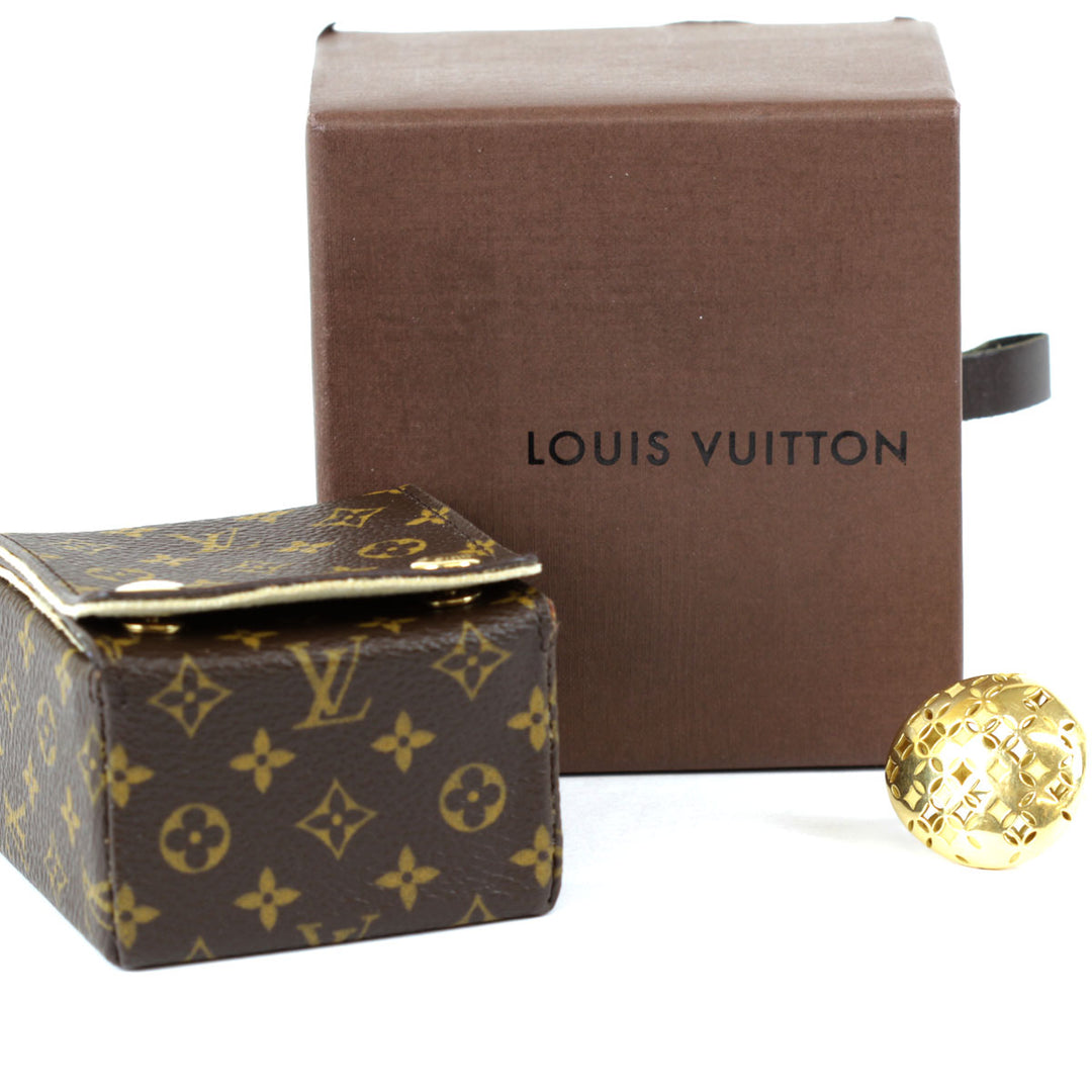 『USED』 K18YG 
LOUIS VUITTON  バーグモノグラムガレア リング リング・指輪