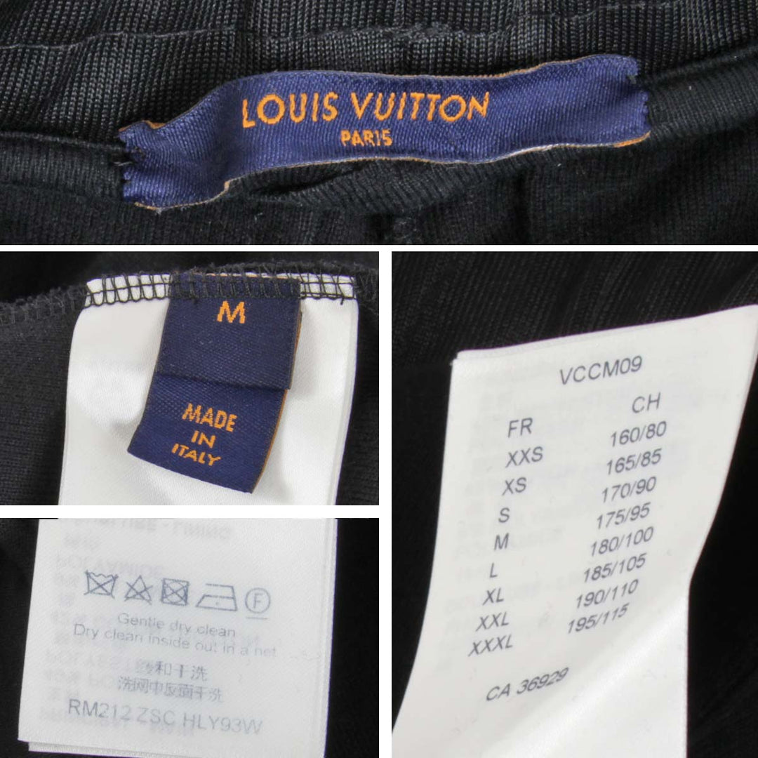 美品『USED』 
LOUIS VUITTON ルイ・ヴィトン 
 フラワーバンドトラック 上下セット 1A978F セットアップ 
ポリエステル/コットン  ブラック