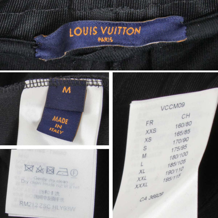 美品『USED』 
LOUIS VUITTON ルイ・ヴィトン 
 フラワーバンドトラック 上下セット 1A978F セットアップ 
ポリエステル/コットン  ブラック