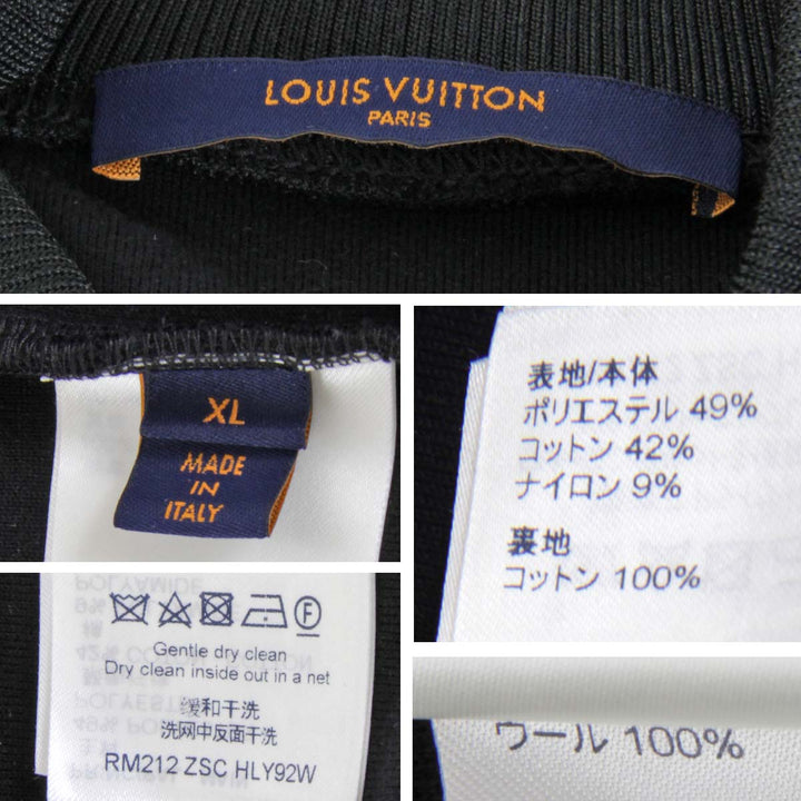美品『USED』 
LOUIS VUITTON ルイ・ヴィトン 
 フラワーバンドトラック 上下セット 1A978F セットアップ 
ポリエステル/コットン  ブラック