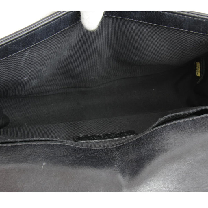 『USED』 
CHANEL シャネル 
 ボーイシャネル チェーン ショルダーバッグ 
レザー ブラック
