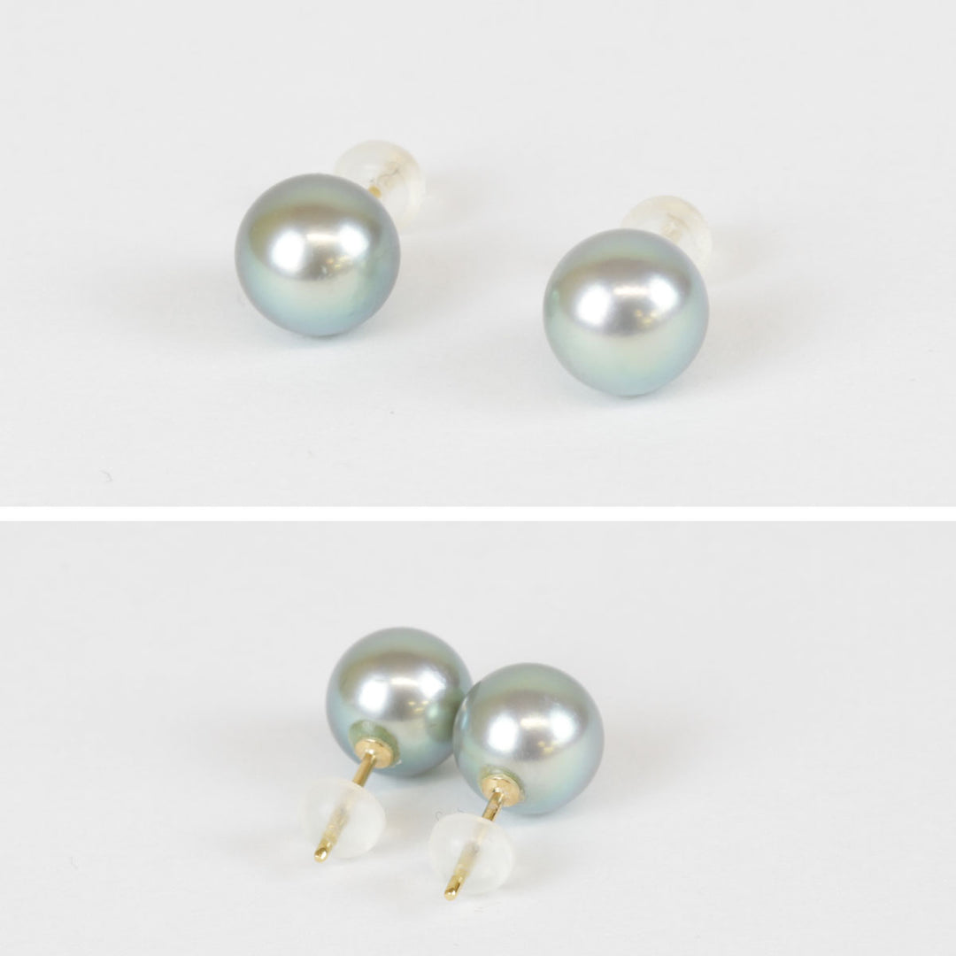 美品『USED』 K18ゴールド/パール  
ピアス
 2.8g