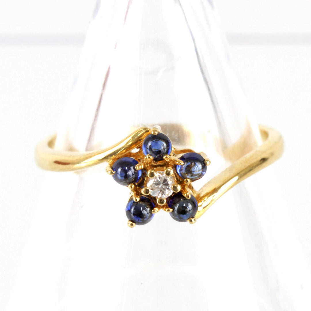 美品『USED』 K18 
 青花 リング・指輪
 2.4g