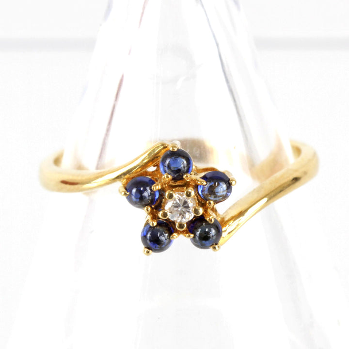 美品『USED』 K18 
 青花 リング・指輪
 2.4g