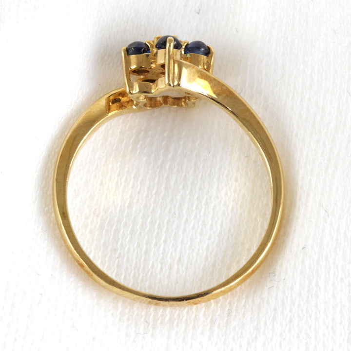 美品『USED』 K18 
 青花 リング・指輪
 2.4g