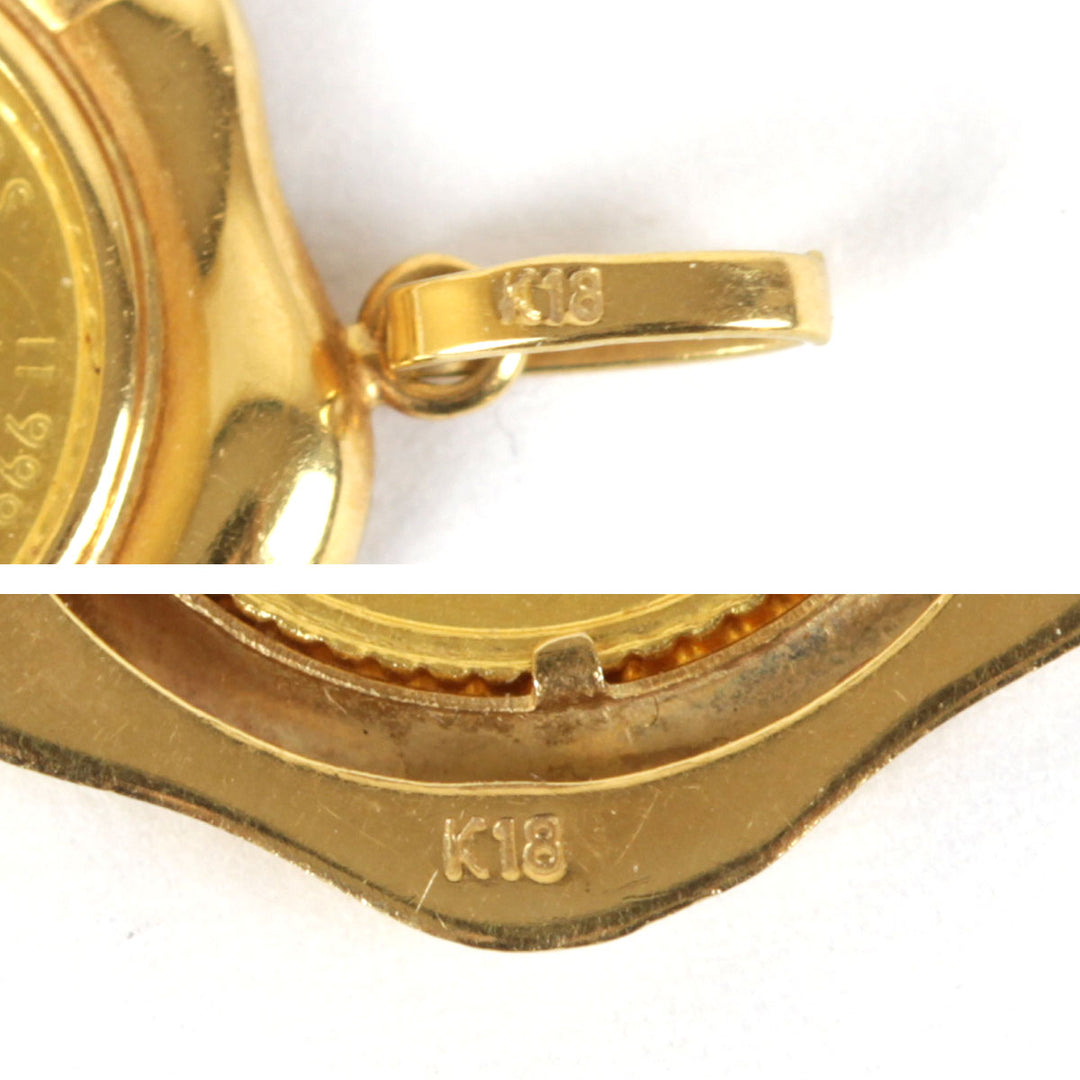 『USED』 
 
 クック諸島金貨 ペンダントトップ 
K24/K18  ゴールド
