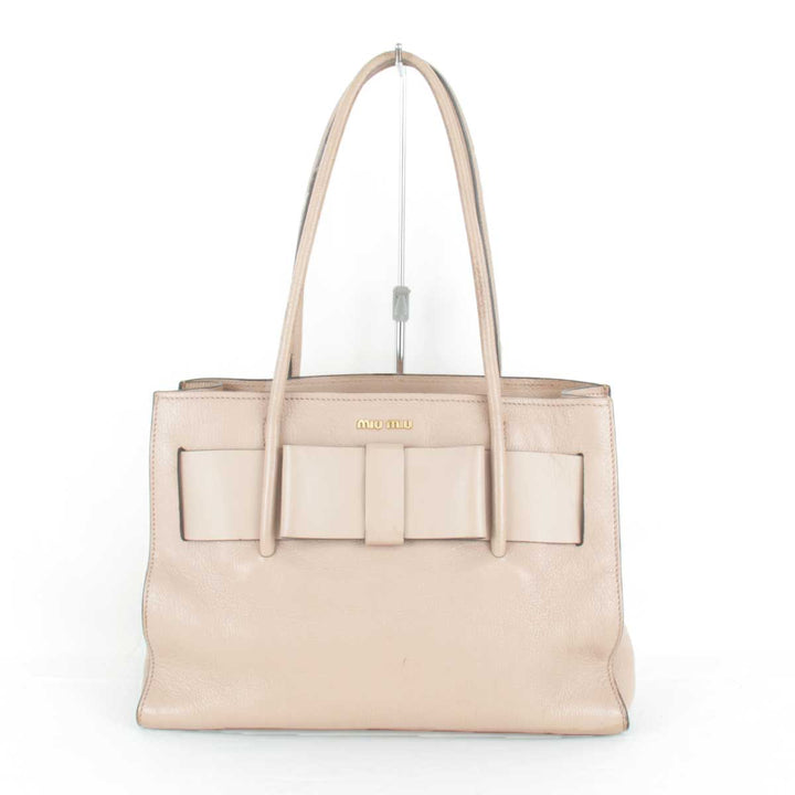 『USED』 
MIUMIU ミュウミュウ 
 マドラスフィオッコ ハンドバッグ 
ゴートレザー ピンク