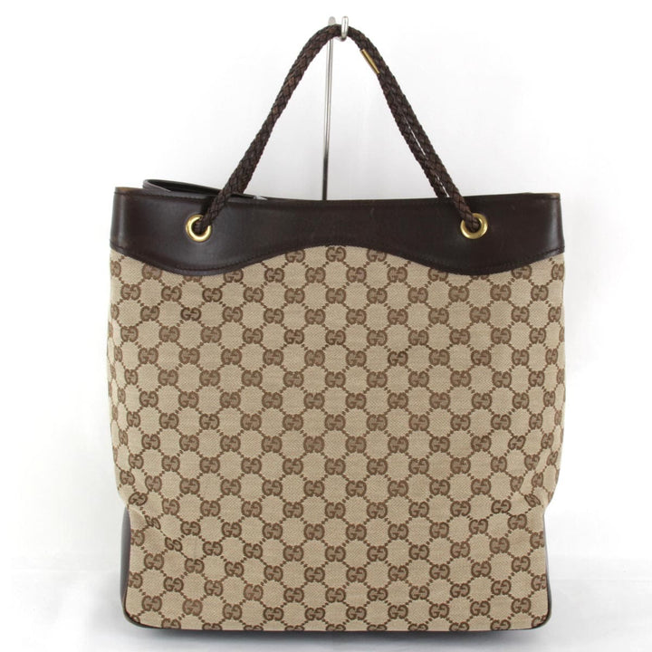 『USED』 
GUCCI グッチ 
 109141・2123 トートバッグ 
GGキャンバス ベージュ