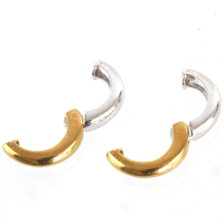 良品『USED』 K18/K18WG  
 クリップ イヤリング
 2.4g