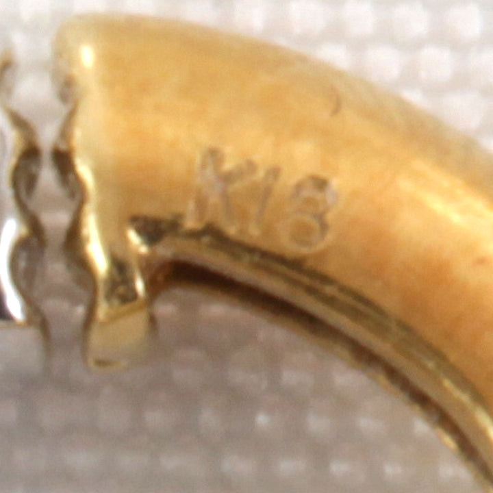 良品『USED』 K18/K18WG  
 クリップ イヤリング
 2.4g