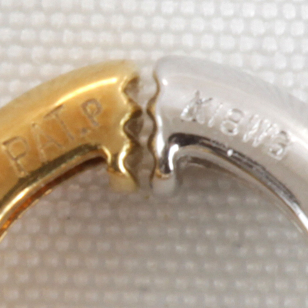 良品『USED』 K18/K18WG  
 クリップ イヤリング
 2.4g