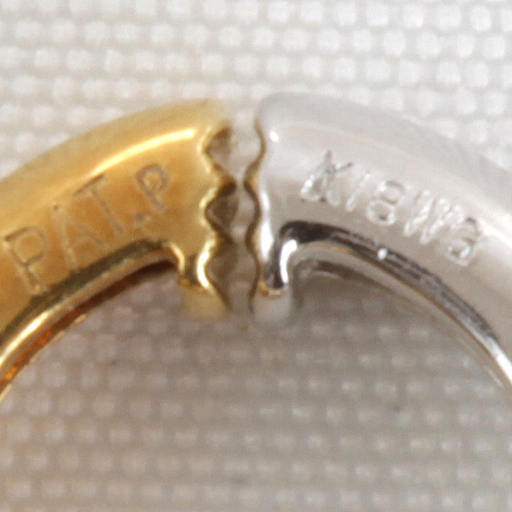 良品『USED』 K18/K18WG  
 クリップ イヤリング
 2.4g