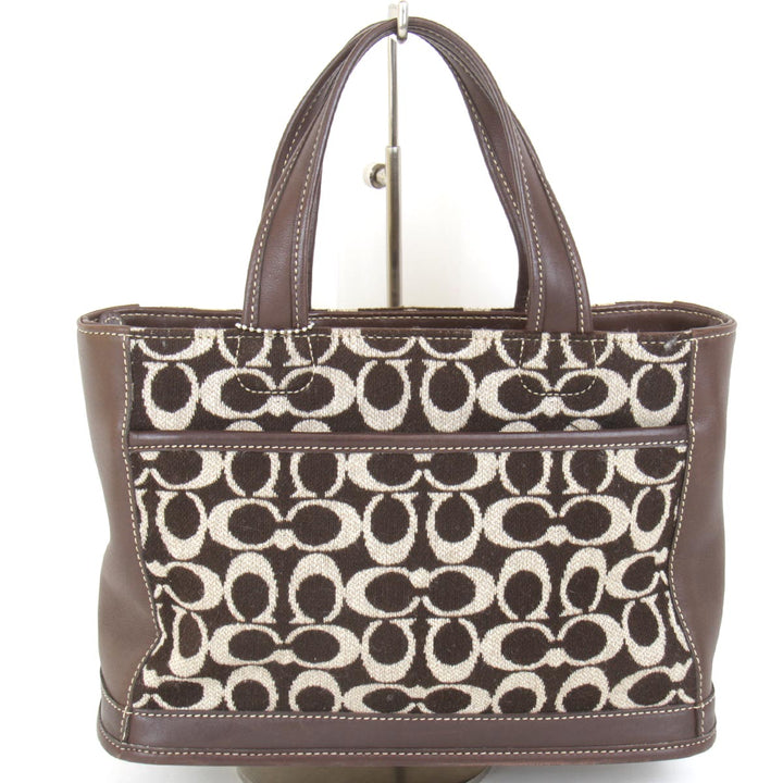 『USED』 
COACH コーチ 
 G0P-6167 トートバッグ 
レザー/キャンバス  ブラウン