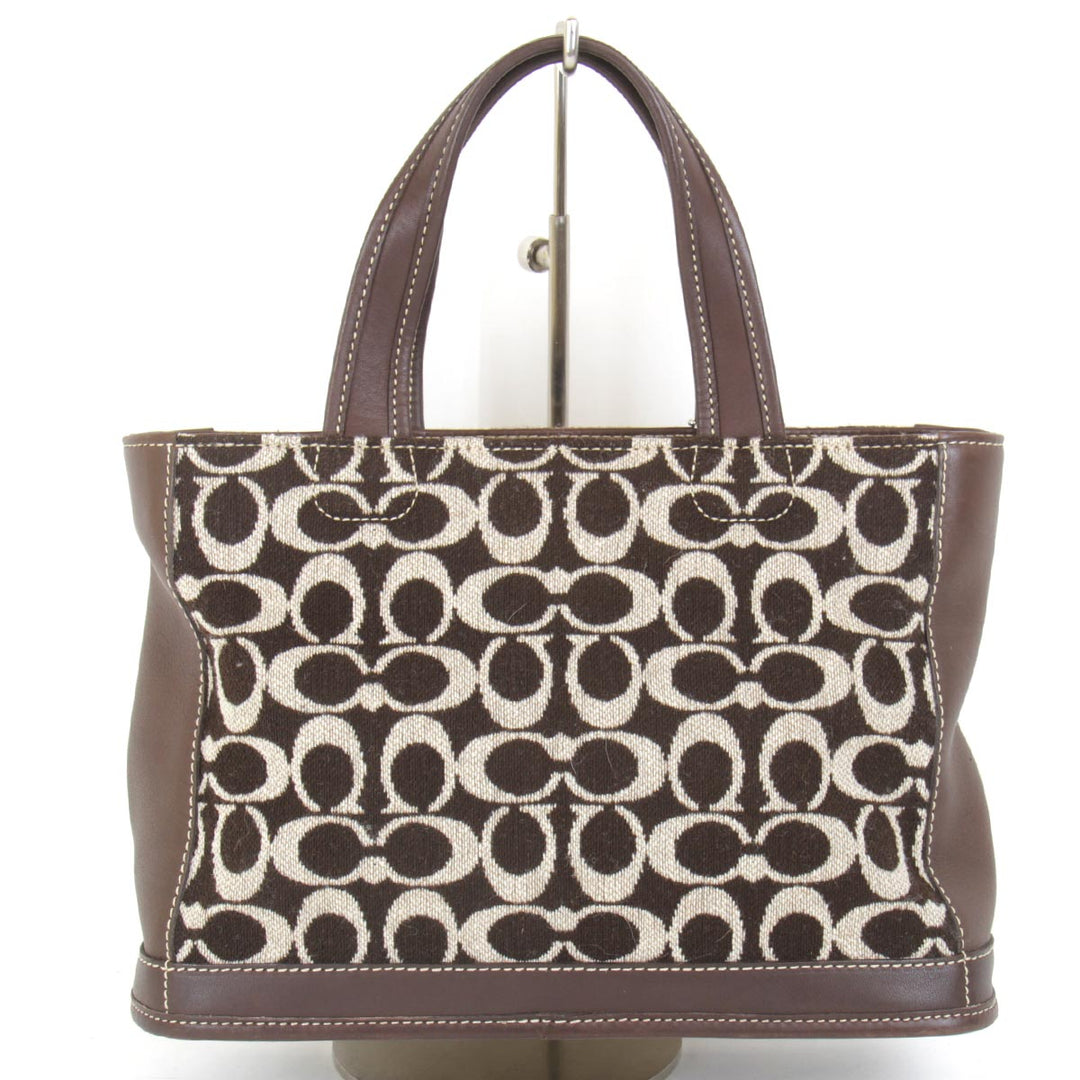 『USED』 
COACH コーチ 
 G0P-6167 トートバッグ 
レザー/キャンバス  ブラウン