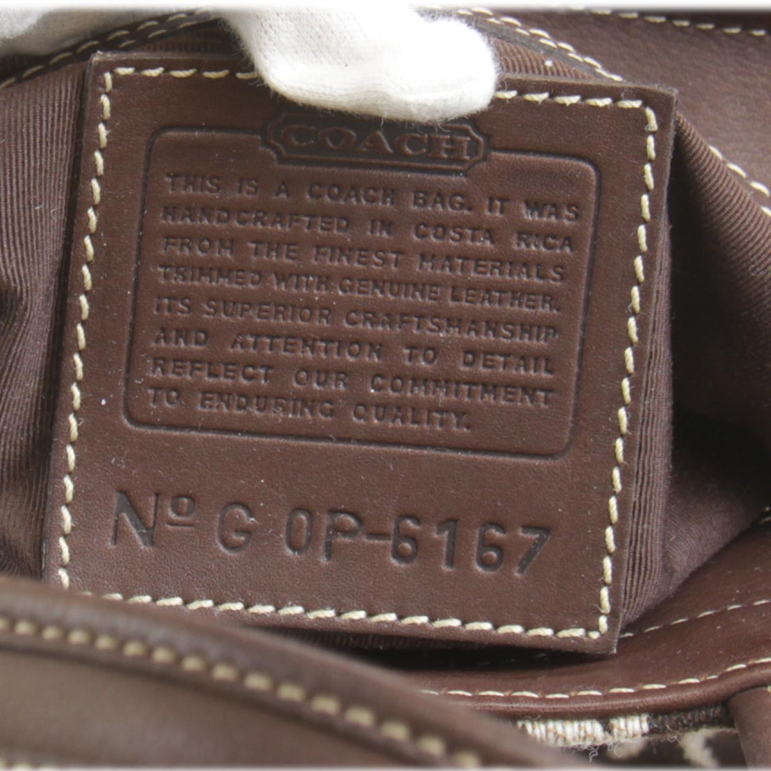 『USED』 
COACH コーチ 
 G0P-6167 トートバッグ 
レザー/キャンバス  ブラウン
