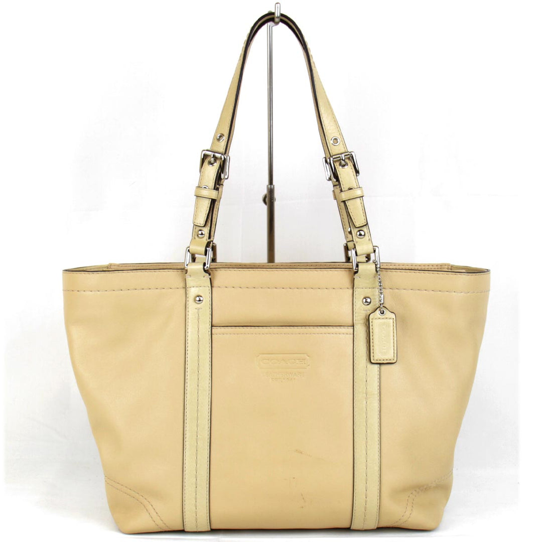 『USED』 
COACH コーチ 
 J0817-F13098 トートバッグ 
レザー ベージュ