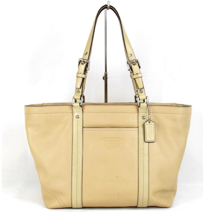 『USED』 
COACH コーチ 
 J0817-F13098 トートバッグ 
レザー ベージュ