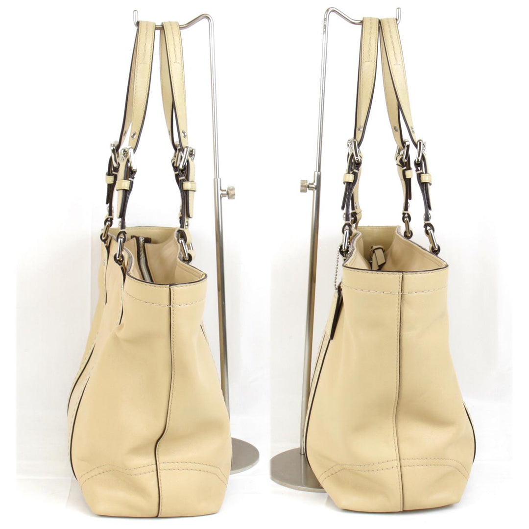 『USED』 
COACH コーチ 
 J0817-F13098 トートバッグ 
レザー ベージュ