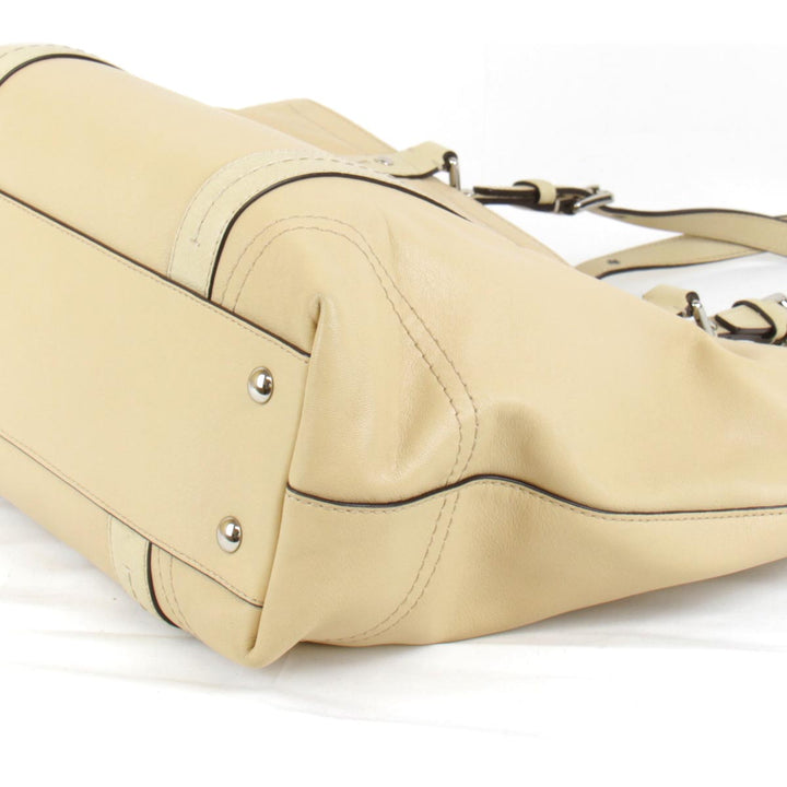 『USED』 
COACH コーチ 
 J0817-F13098 トートバッグ 
レザー ベージュ