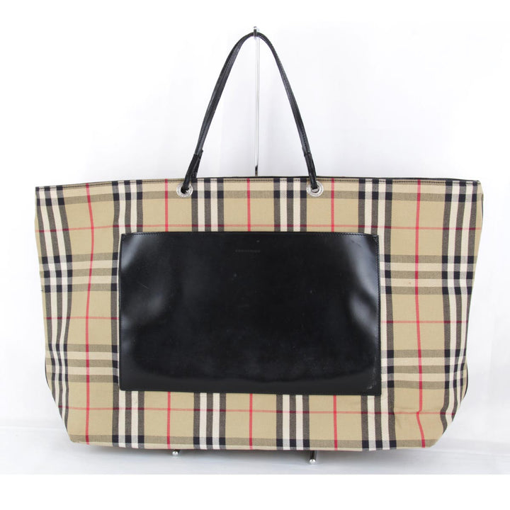 『USED』 
BURBERRY バーバリー 
 トートバッグ 
キャンバス ベージュ