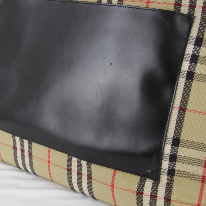 『USED』 
BURBERRY バーバリー 
 トートバッグ 
キャンバス ベージュ