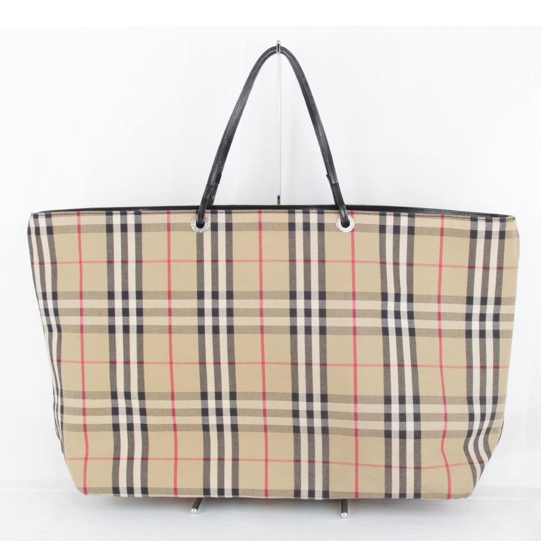 『USED』 
BURBERRY バーバリー 
 トートバッグ 
キャンバス ベージュ