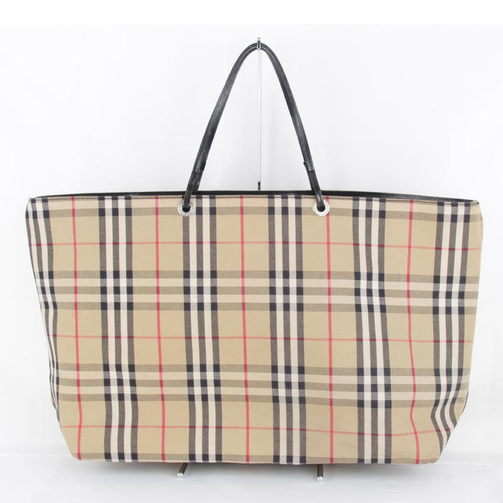 『USED』 
BURBERRY バーバリー 
 トートバッグ 
キャンバス ベージュ