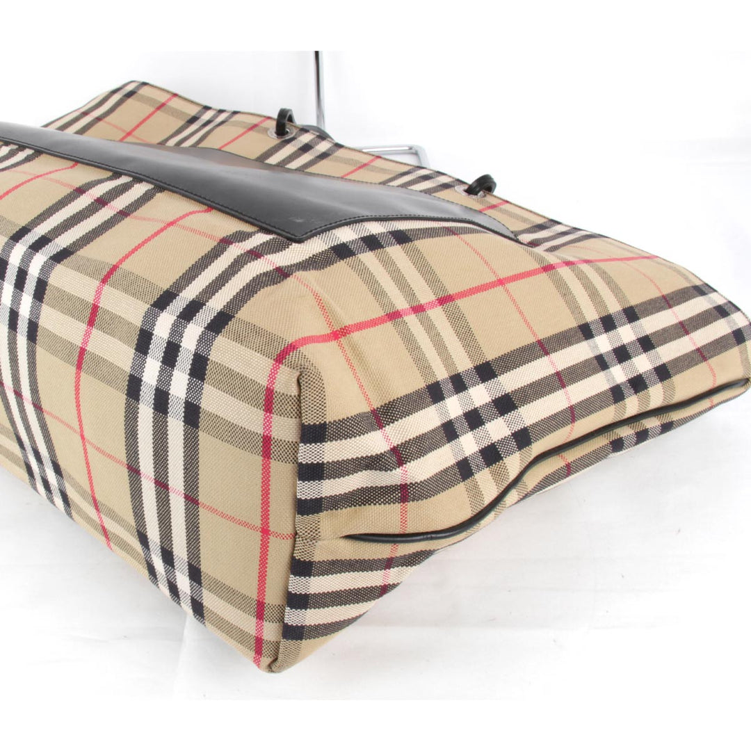 『USED』 
BURBERRY バーバリー 
 トートバッグ 
キャンバス ベージュ