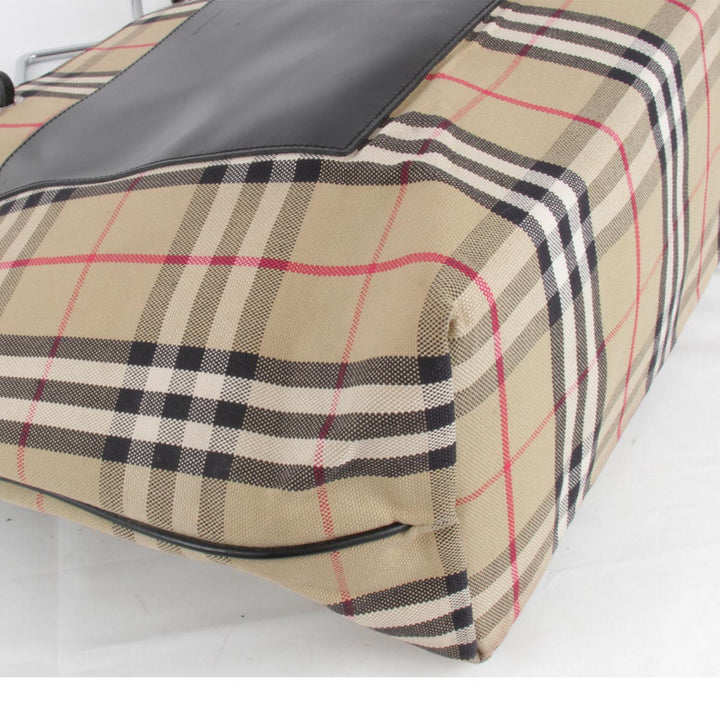 『USED』 
BURBERRY バーバリー 
 トートバッグ 
キャンバス ベージュ