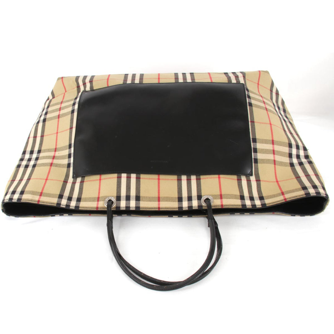 『USED』 
BURBERRY バーバリー 
 トートバッグ 
キャンバス ベージュ