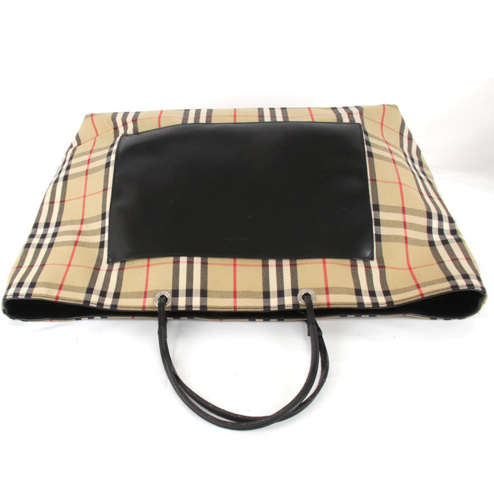 『USED』 
BURBERRY バーバリー 
 トートバッグ 
キャンバス ベージュ