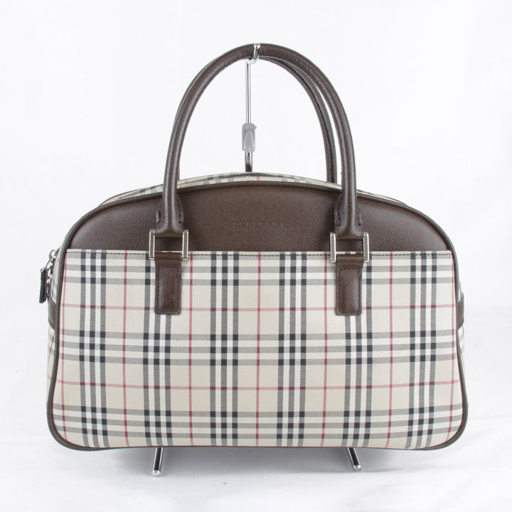 『USED』 
BURBERRY バーバリー 
 ハンドバッグ 
キャンバス ブラウン