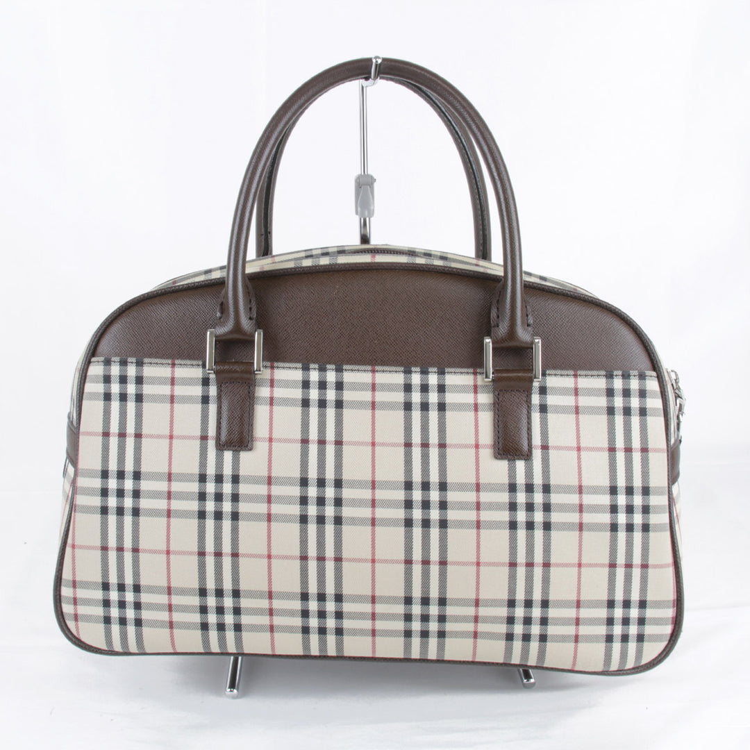 『USED』 
BURBERRY バーバリー 
 ハンドバッグ 
キャンバス ブラウン