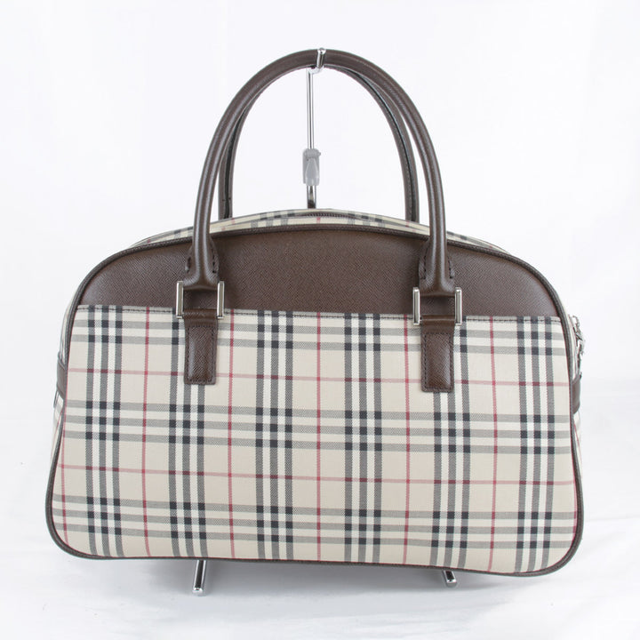 『USED』 
BURBERRY バーバリー 
 ハンドバッグ 
キャンバス ブラウン