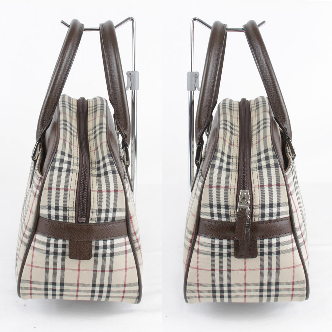 『USED』 
BURBERRY バーバリー 
 ハンドバッグ 
キャンバス ブラウン