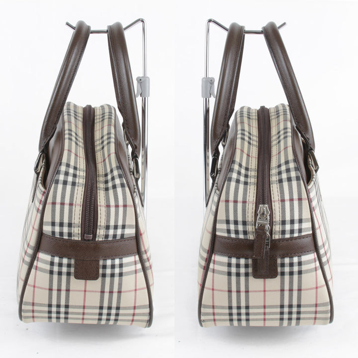『USED』 
BURBERRY バーバリー 
 ハンドバッグ 
キャンバス ブラウン