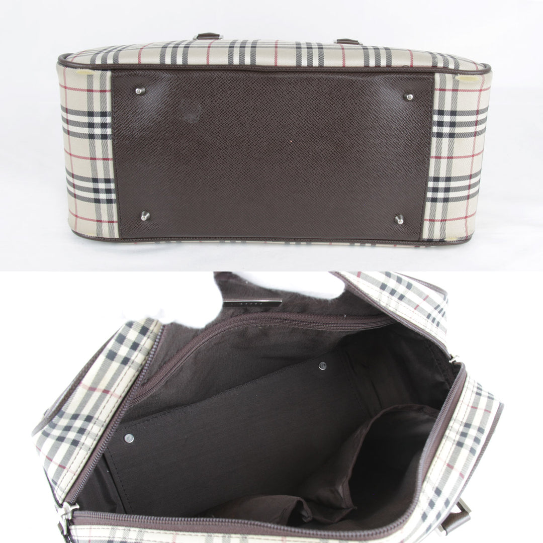 『USED』 
BURBERRY バーバリー 
 ハンドバッグ 
キャンバス ブラウン