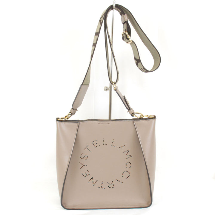 美品『USED』 
Stella McCartney ステラマッカートニー 
 ショルダーバッグ 
レザー ベージュ